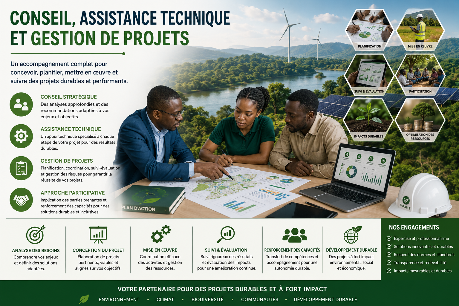 Conseil, Assistance Technique et Gestion de Projets